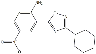 2-(3-cyclohexyl-1,2,4-oxadiazol-5-yl)-4-nitroaniline Struktur