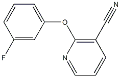 2-(3-fluorophenoxy)nicotinonitrile Struktur