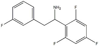 2-(3-fluorophenyl)-1-(2,4,6-trifluorophenyl)ethan-1-amine Struktur