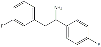 2-(3-fluorophenyl)-1-(4-fluorophenyl)ethanamine Struktur