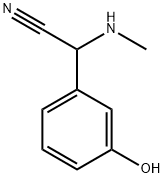 2-(3-hydroxyphenyl)-2-(methylamino)acetonitrile Struktur