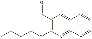 2-(3-methylbutoxy)quinoline-3-carbaldehyde Struktur