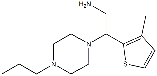 2-(3-methylthien-2-yl)-2-(4-propylpiperazin-1-yl)ethanamine Struktur