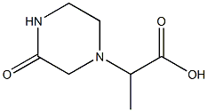 2-(3-oxopiperazin-1-yl)propanoic acid Struktur