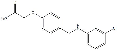 2-(4-{[(3-chlorophenyl)amino]methyl}phenoxy)acetamide Struktur