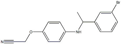 2-(4-{[1-(3-bromophenyl)ethyl]amino}phenoxy)acetonitrile Struktur