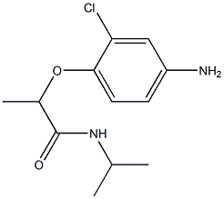 2-(4-amino-2-chlorophenoxy)-N-(propan-2-yl)propanamide Struktur