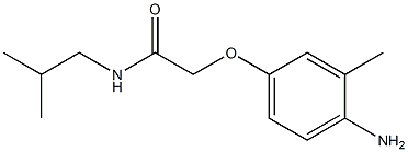 2-(4-amino-3-methylphenoxy)-N-isobutylacetamide Struktur