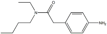 2-(4-aminophenyl)-N-butyl-N-ethylacetamide Struktur