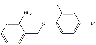 2-(4-bromo-2-chlorophenoxymethyl)aniline Struktur