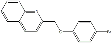 2-(4-bromophenoxymethyl)quinoline Struktur