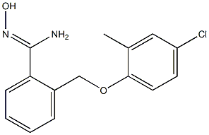 2-(4-chloro-2-methylphenoxymethyl)-N'-hydroxybenzene-1-carboximidamide Struktur