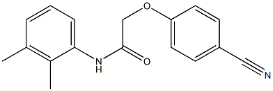 2-(4-cyanophenoxy)-N-(2,3-dimethylphenyl)acetamide Struktur