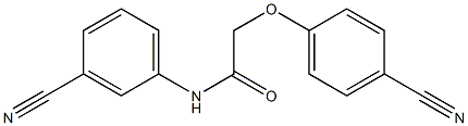 2-(4-cyanophenoxy)-N-(3-cyanophenyl)acetamide Struktur