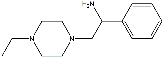 2-(4-ethylpiperazin-1-yl)-1-phenylethanamine Struktur