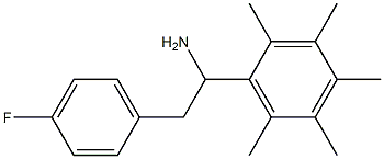 2-(4-fluorophenyl)-1-(2,3,4,5,6-pentamethylphenyl)ethan-1-amine Struktur