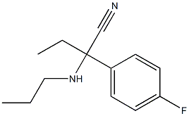 2-(4-fluorophenyl)-2-(propylamino)butanenitrile Struktur