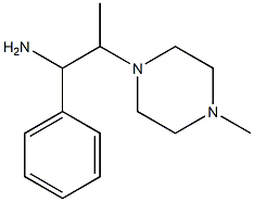 2-(4-methylpiperazin-1-yl)-1-phenylpropan-1-amine Struktur