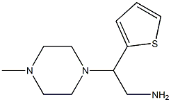 2-(4-methylpiperazin-1-yl)-2-(thiophen-2-yl)ethan-1-amine Struktur