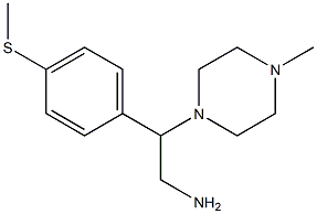 2-(4-methylpiperazin-1-yl)-2-[4-(methylsulfanyl)phenyl]ethan-1-amine Struktur