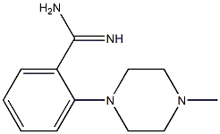 2-(4-methylpiperazin-1-yl)benzene-1-carboximidamide Struktur