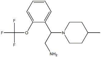 2-(4-methylpiperidin-1-yl)-2-[2-(trifluoromethoxy)phenyl]ethan-1-amine Struktur