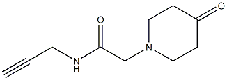 2-(4-oxopiperidin-1-yl)-N-prop-2-ynylacetamide Struktur