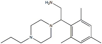 2-(4-propylpiperazin-1-yl)-2-(2,4,6-trimethylphenyl)ethan-1-amine Struktur