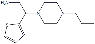 2-(4-propylpiperazin-1-yl)-2-thien-2-ylethanamine Struktur