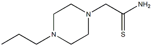 2-(4-propylpiperazin-1-yl)ethanethioamide Struktur