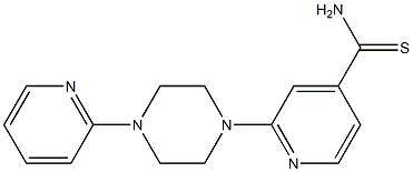 2-(4-pyridin-2-ylpiperazin-1-yl)pyridine-4-carbothioamide Struktur