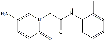 2-(5-amino-2-oxo-1,2-dihydropyridin-1-yl)-N-(2-methylphenyl)acetamide Struktur