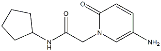 2-(5-amino-2-oxo-1,2-dihydropyridin-1-yl)-N-cyclopentylacetamide Struktur