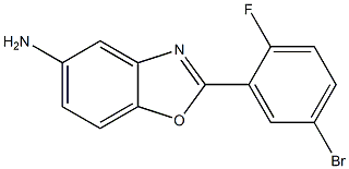 2-(5-bromo-2-fluorophenyl)-1,3-benzoxazol-5-amine Struktur