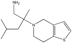 2-(6,7-dihydrothieno[3,2-c]pyridin-5(4H)-yl)-2,4-dimethylpentan-1-amine Struktur