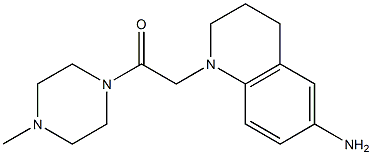 2-(6-amino-1,2,3,4-tetrahydroquinolin-1-yl)-1-(4-methylpiperazin-1-yl)ethan-1-one Struktur