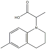 2-(6-methyl-1,2,3,4-tetrahydroquinolin-1-yl)propanoic acid Struktur