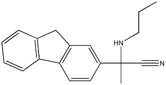 2-(9H-fluoren-2-yl)-2-(propylamino)propanenitrile Struktur