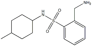 2-(aminomethyl)-N-(4-methylcyclohexyl)benzenesulfonamide Struktur