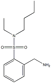 2-(aminomethyl)-N-butyl-N-ethylbenzene-1-sulfonamide Struktur