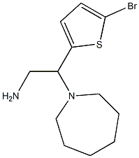 2-(azepan-1-yl)-2-(5-bromothiophen-2-yl)ethan-1-amine Struktur