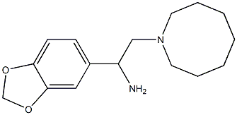 2-(azocan-1-yl)-1-(2H-1,3-benzodioxol-5-yl)ethan-1-amine Struktur