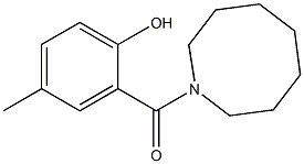 2-(azocan-1-ylcarbonyl)-4-methylphenol Struktur