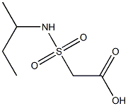 2-(butan-2-ylsulfamoyl)acetic acid Struktur