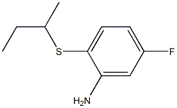 2-(butan-2-ylsulfanyl)-5-fluoroaniline Struktur