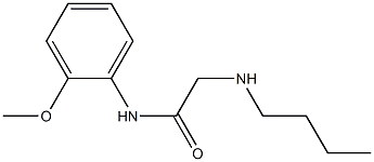 2-(butylamino)-N-(2-methoxyphenyl)acetamide Struktur