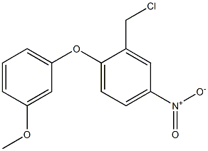 2-(chloromethyl)-1-(3-methoxyphenoxy)-4-nitrobenzene Struktur