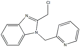 2-(chloromethyl)-1-(pyridin-2-ylmethyl)-1H-1,3-benzodiazole Struktur