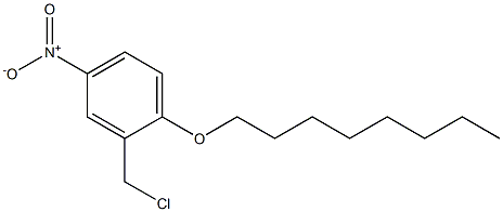 2-(chloromethyl)-4-nitro-1-(octyloxy)benzene Struktur