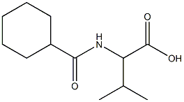 2-(cyclohexylformamido)-3-methylbutanoic acid Struktur